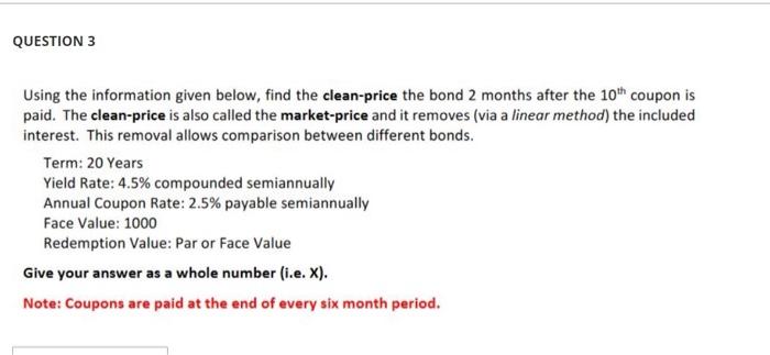 end of each six-month period) is redeemable for 1100. You are given