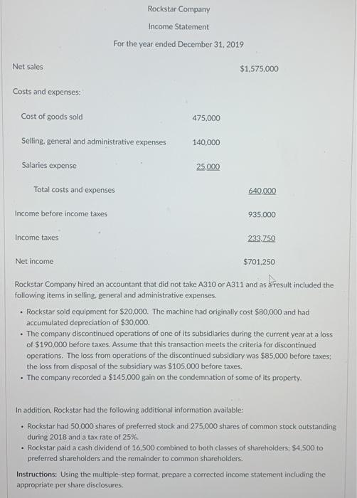 Need this before 8 PM. I will upvote immediately Rockstar Company Income