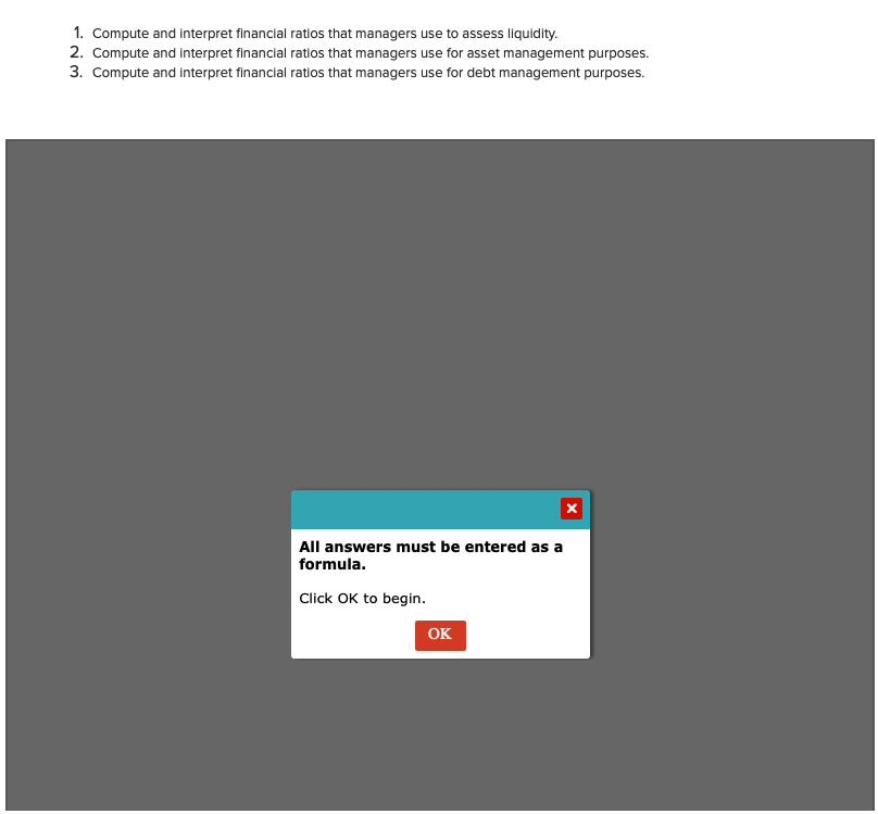 Could you please help me with the formulas I'm supposed to enter?
