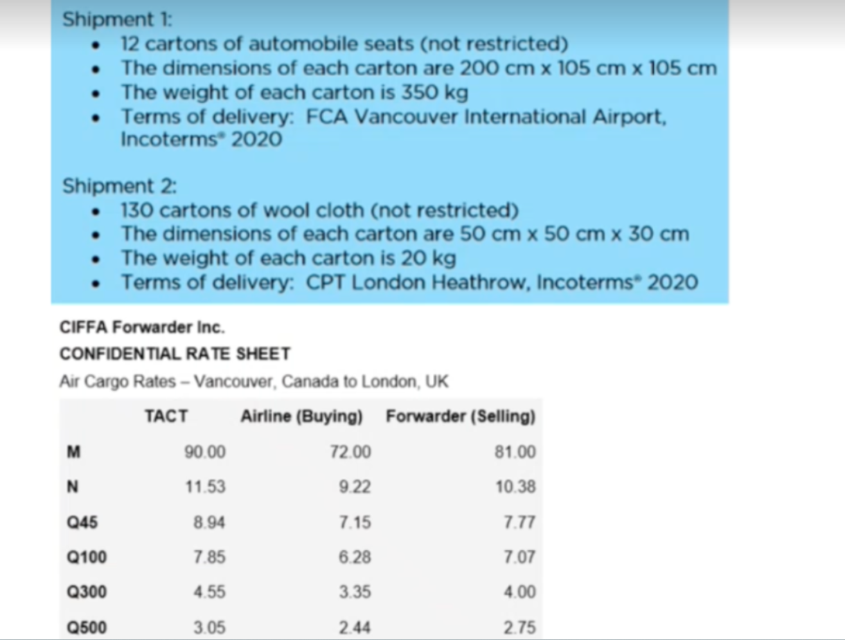 Using attached rate sheet, what is the amount the airline will charge