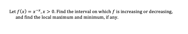 important note I need the answer with an explanation Let f(x) =