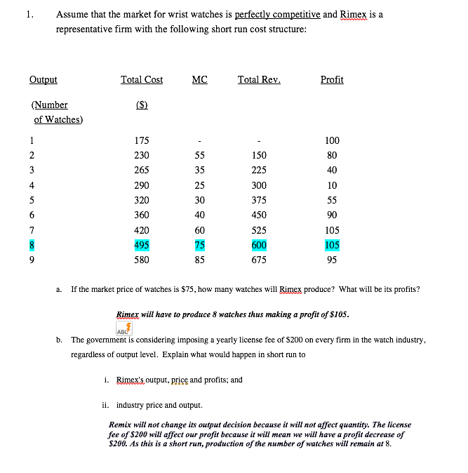 asked to write a report to the government analyzing the effects of