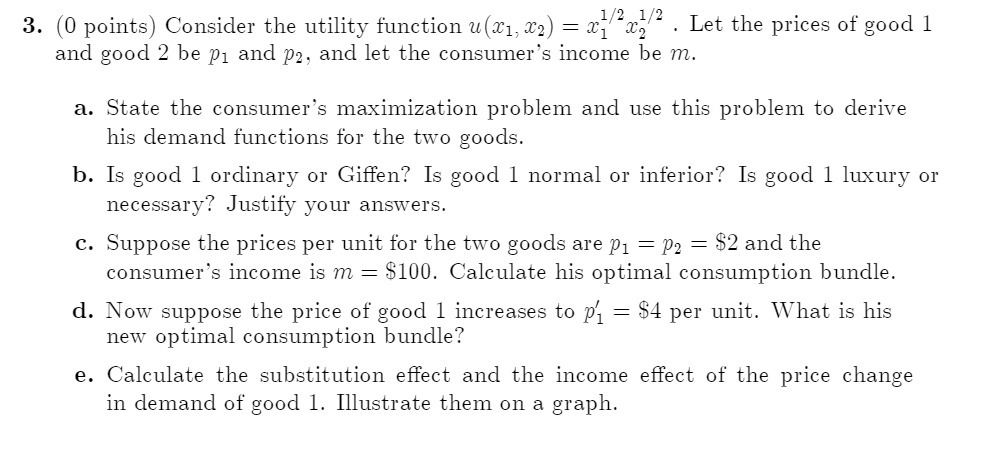  3. (0 points) Consider the utility function \"($17 $2) = mimm