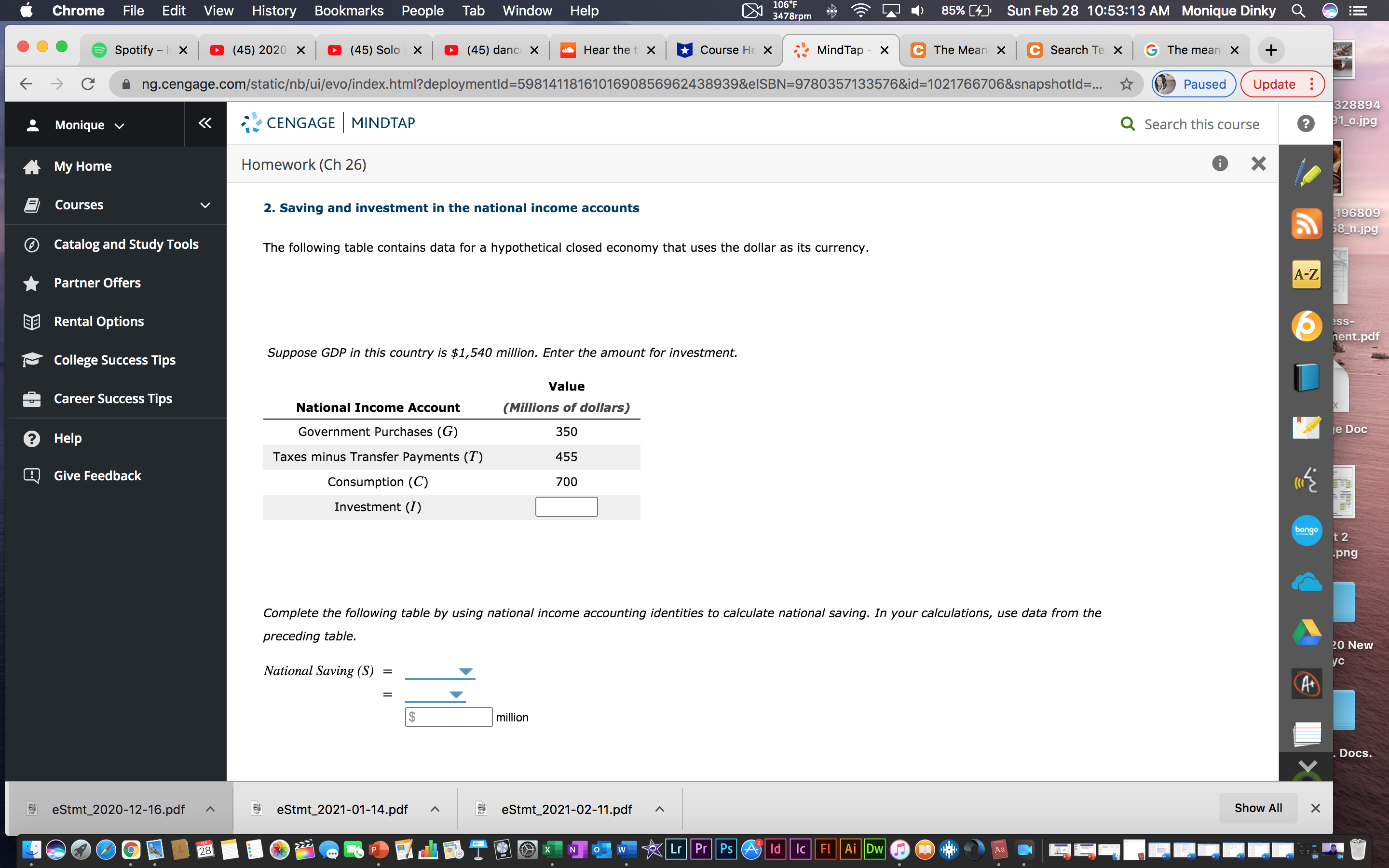 Assistacne witht this problem please Chrome File Edit View History Bookmarks People