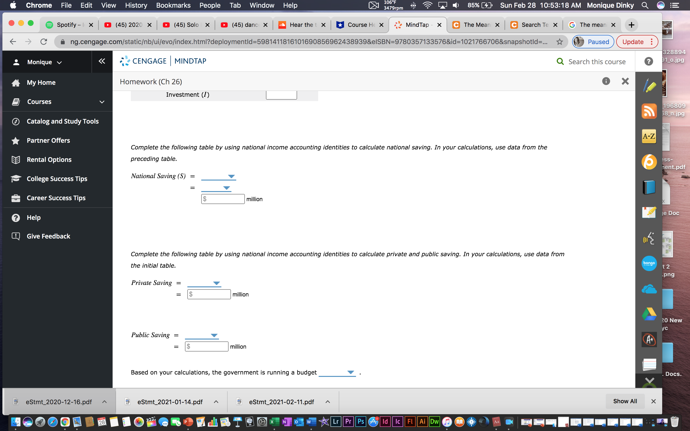 Tab Window Help DJ 3 106 F 3478rpm 85% [4. Sun Feb