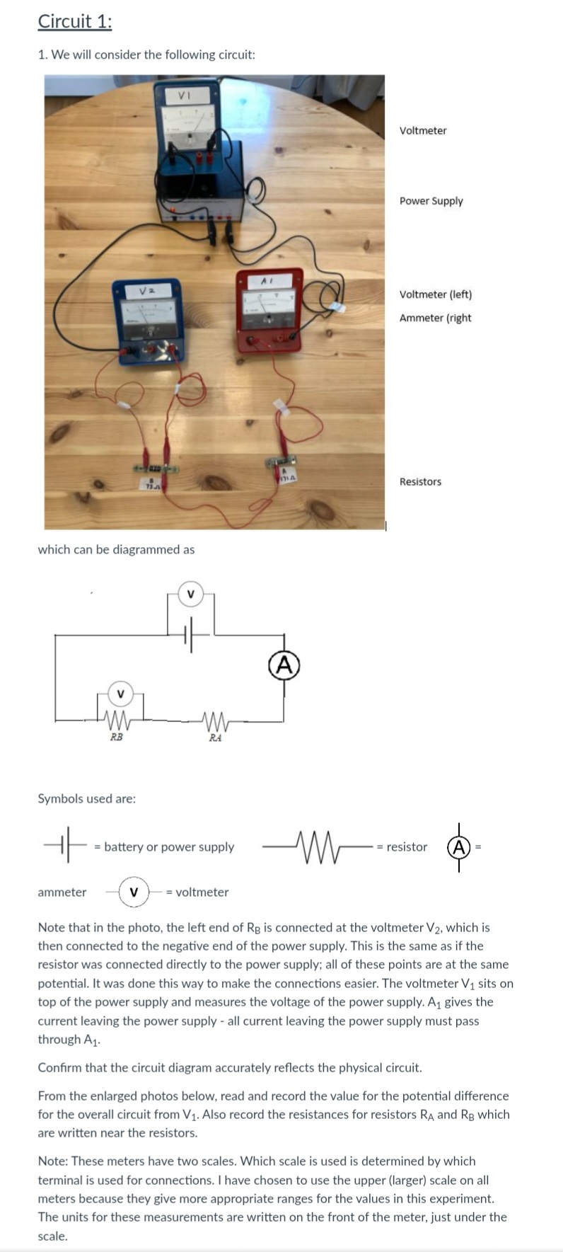 the potential difference across several resistors in DC circuits and to conrm