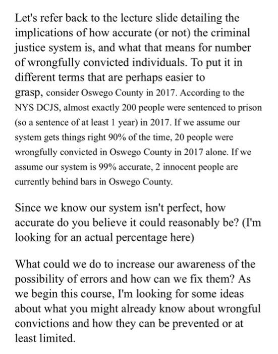  Let's refer back to the lecture slide detailing the implications of