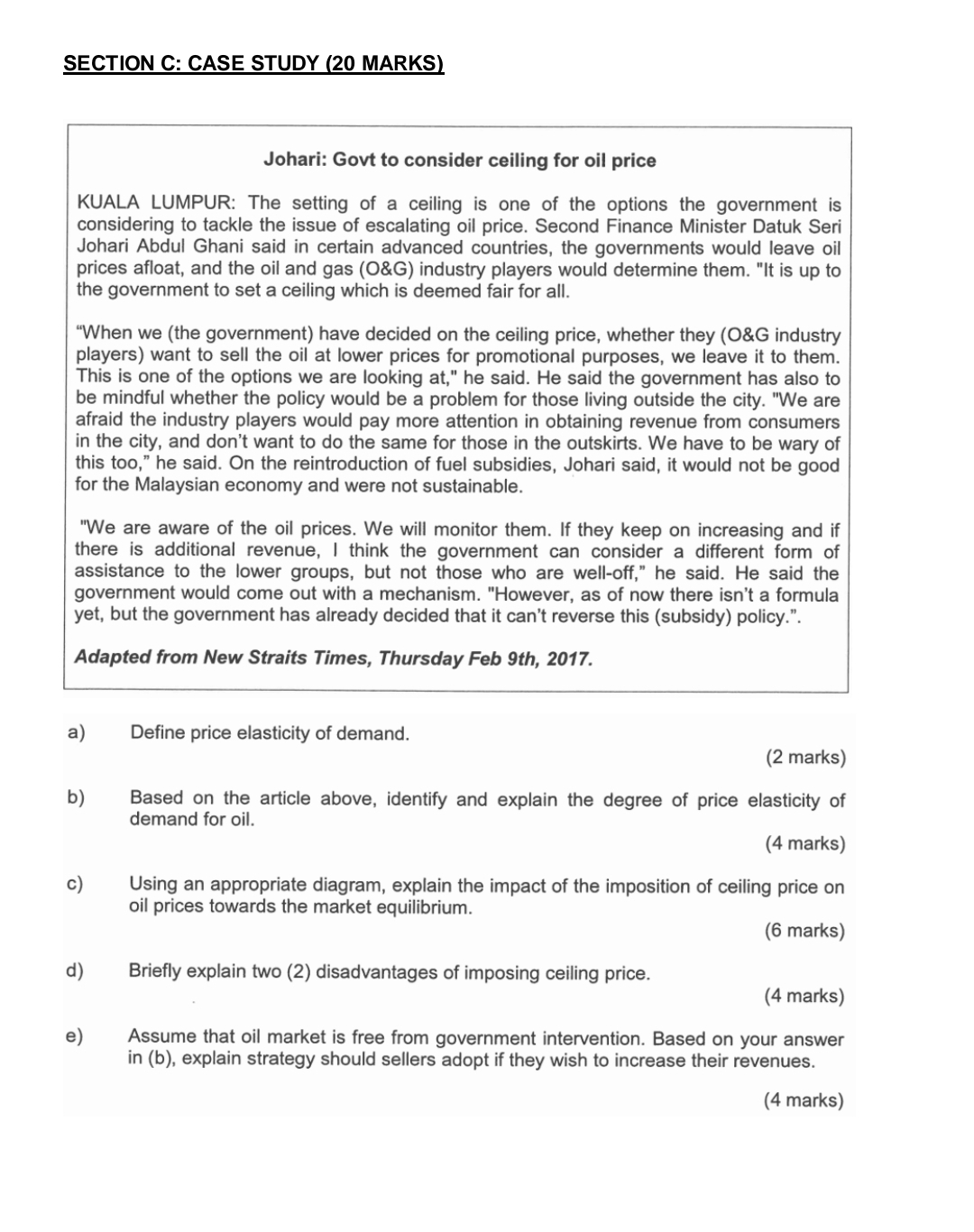 Table 1 shows the production of com by Syarikat Usaha. Answer the