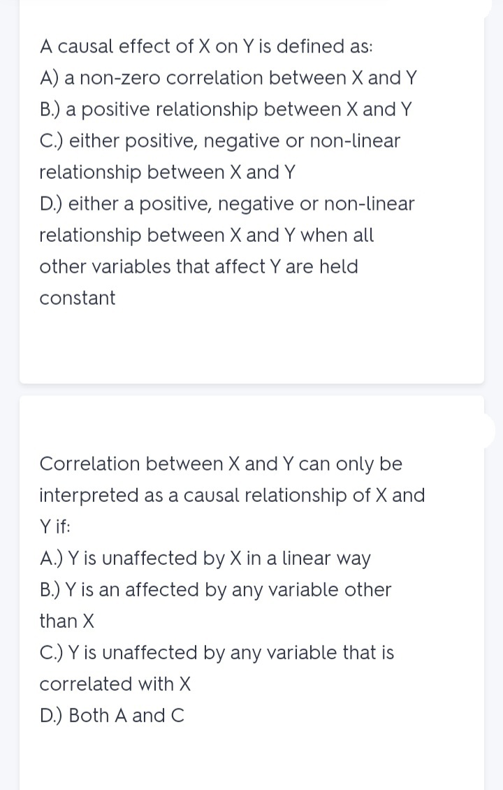 increases by 5: A.) Y increases by Bi B.) Y increases by