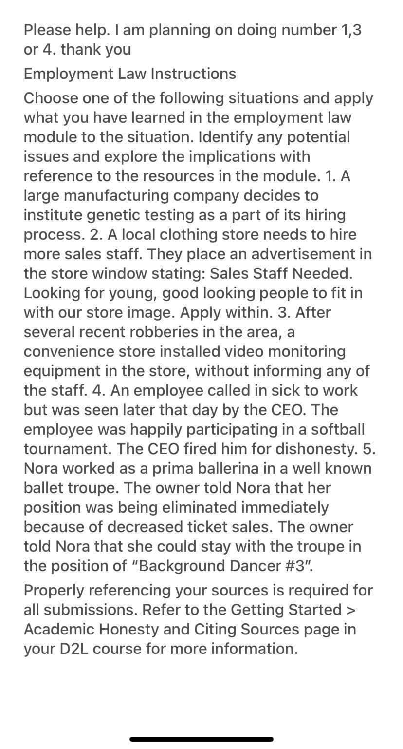  Please help. I am planning on doing number 1,3 or 4.