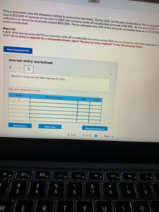 debts. During 2021, its first year of operations, Pincus provided a total