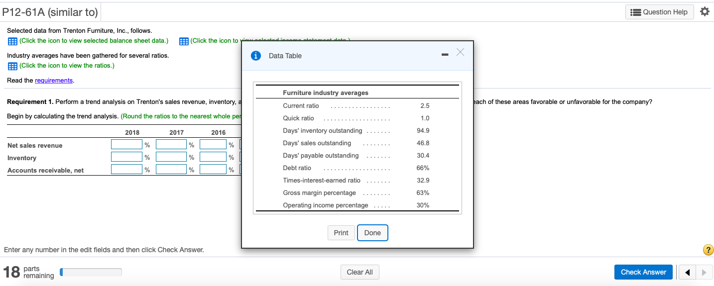 (Click the icon to view selected balance sheet data.) Industry averages have