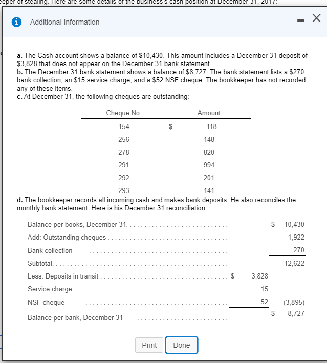 the bank reconciliation. Then, continue with the book section of the bank