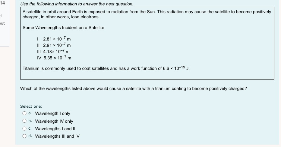 is produced by an accelerating charge. O d. The electric and magnetic