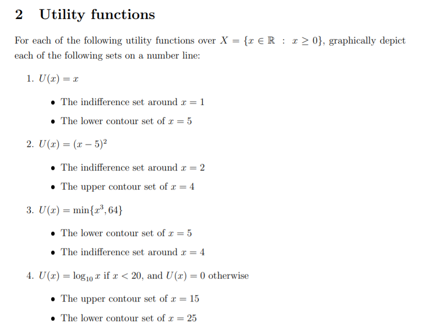I have a question about how to graph these indifference set and