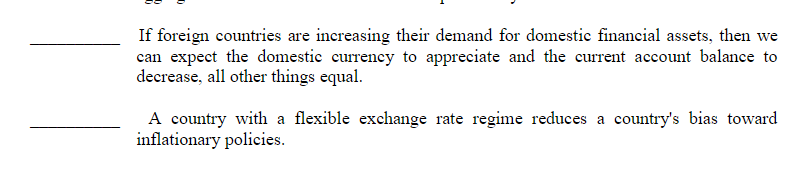 The question is a True/False. The first question is the most