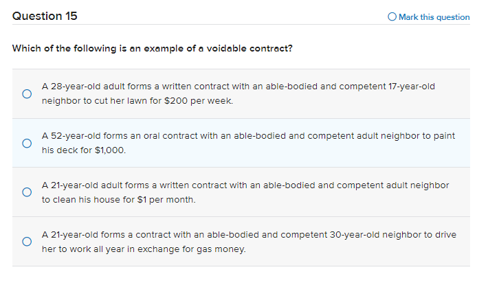 at a grocery store injures several customers.Question 12 O Mark t In