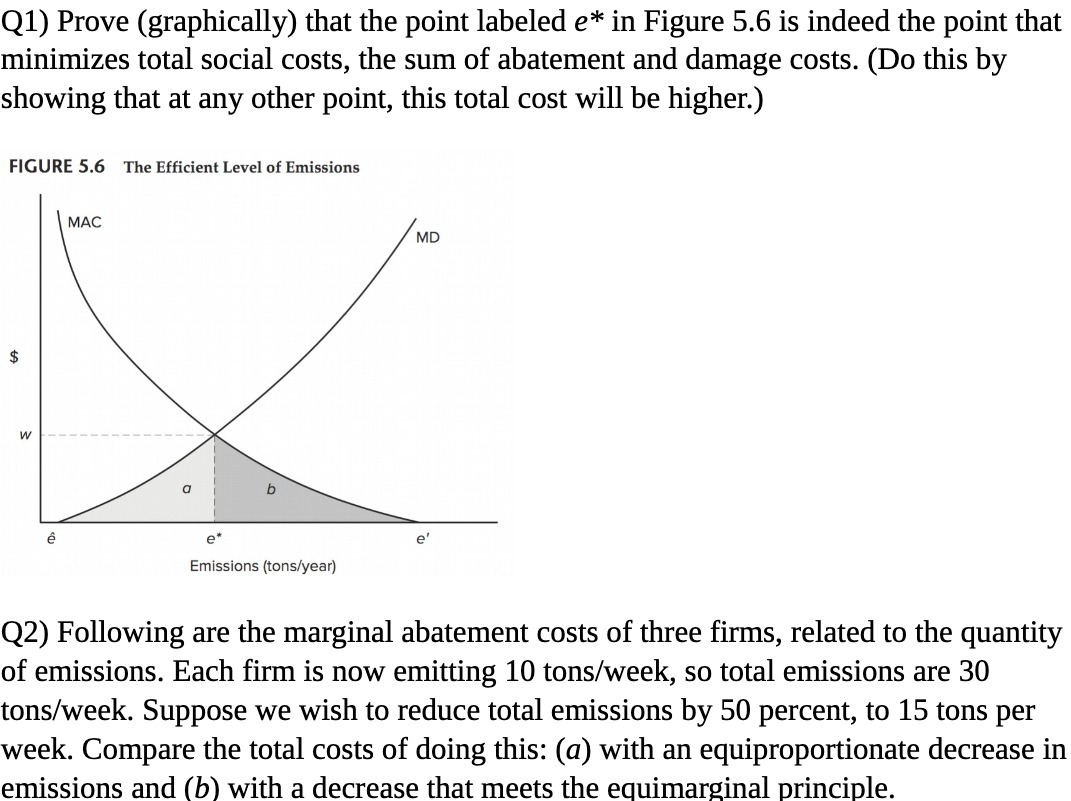  Q1) Prove (graphically) that the point labeled 3* in Figure 5.6