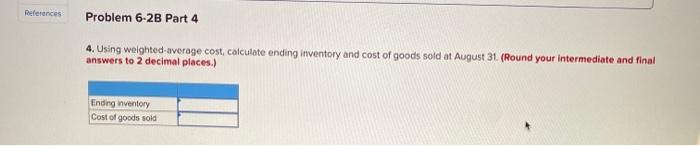 the month of August. Pete's Tennis Shop uses a periodic inventory system.