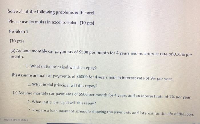 please I explanation for this problem Solve all of the following problems