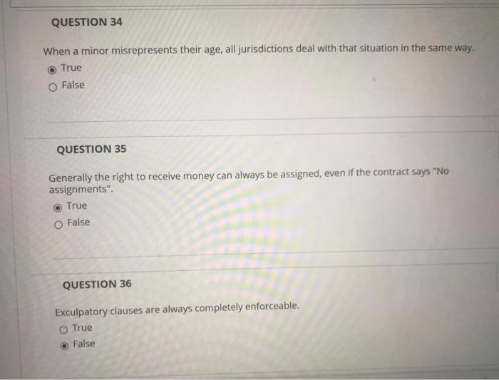 awarded for a breach of contract. o receive standard merchandise. QUESTION 30