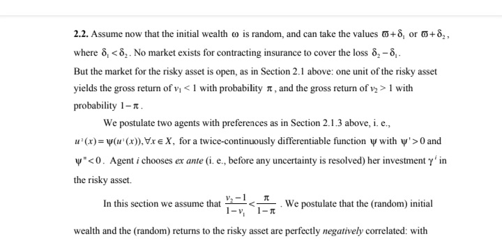 simple neat work 1.3. Assume now that the (random) returns to the