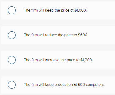 3 Refer to the graphs. Suppose a rm is currentlyr producing 500
