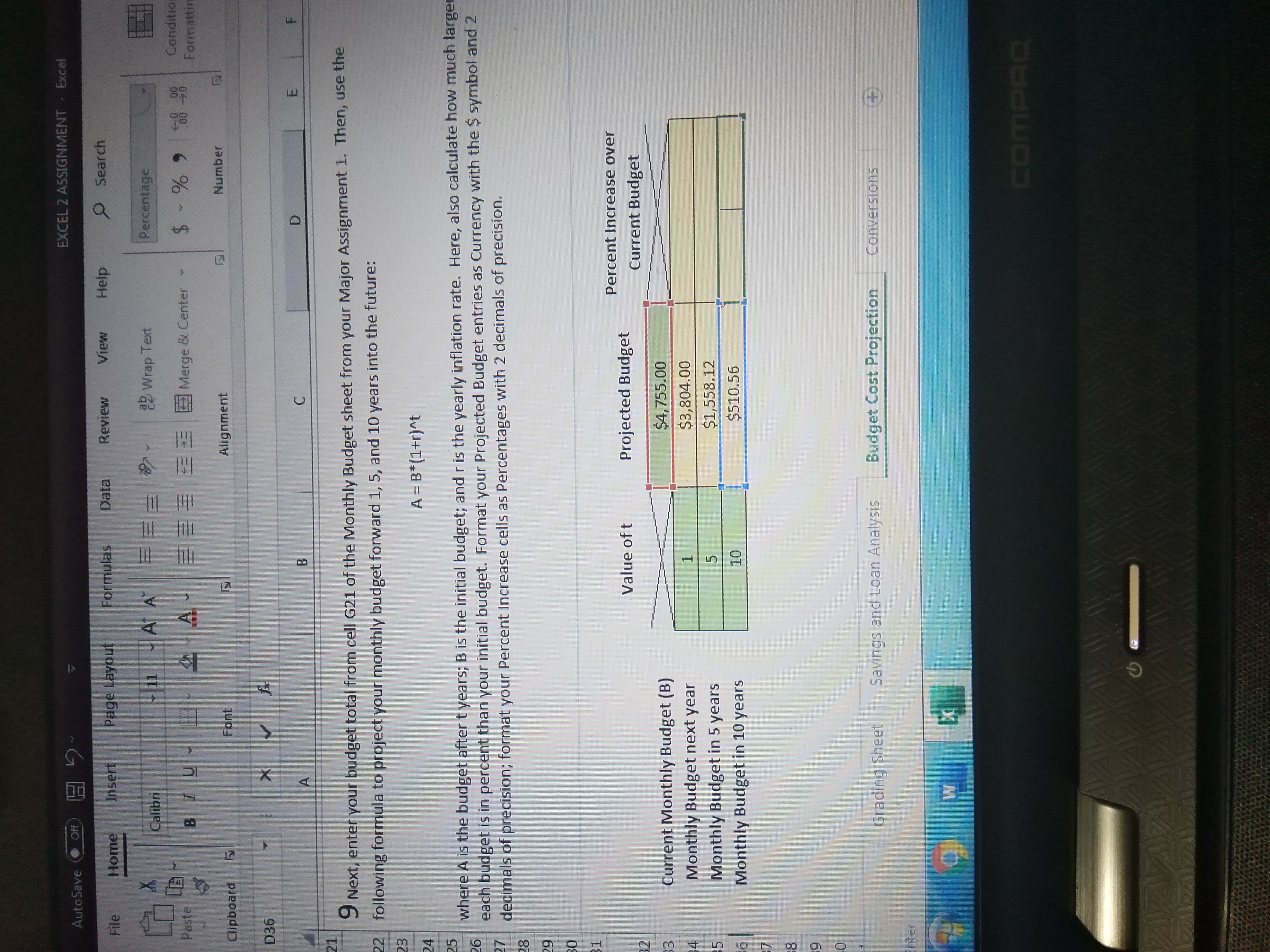 AutoSave Off H EXCEL 2 ASSIGNMENT - Excel File Home Insert