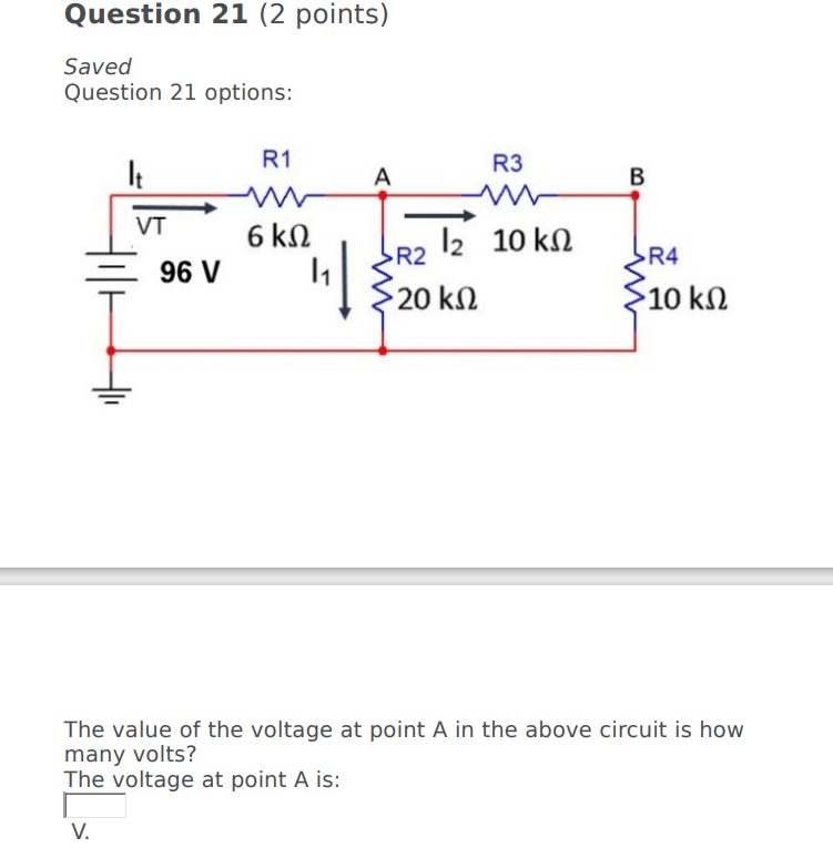 is how many mA? The current through R1 is MA.Question 2 (2