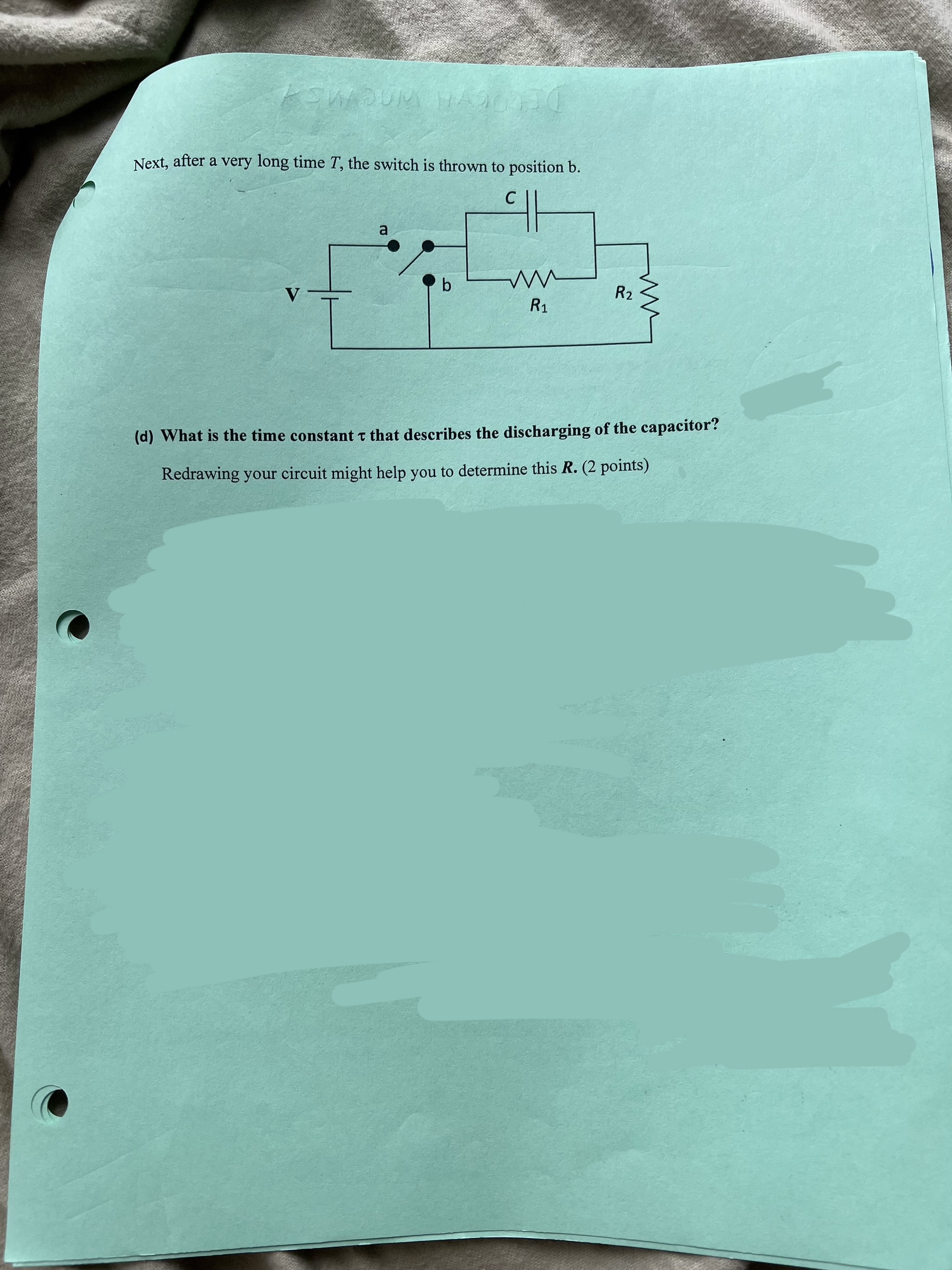 and talk about what principle you are using to solve this problems