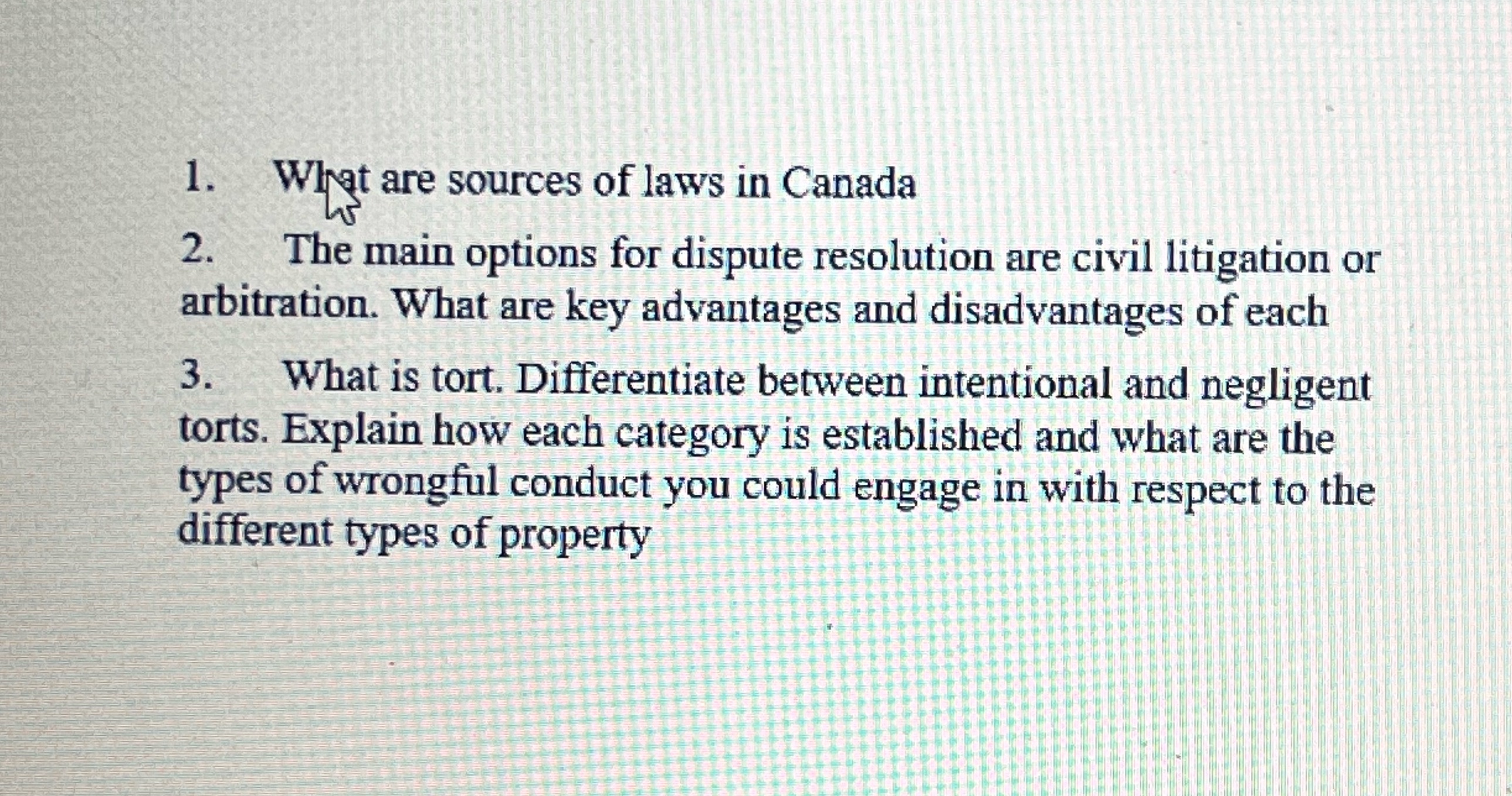 5 marks each question so answer that way please 1. What are