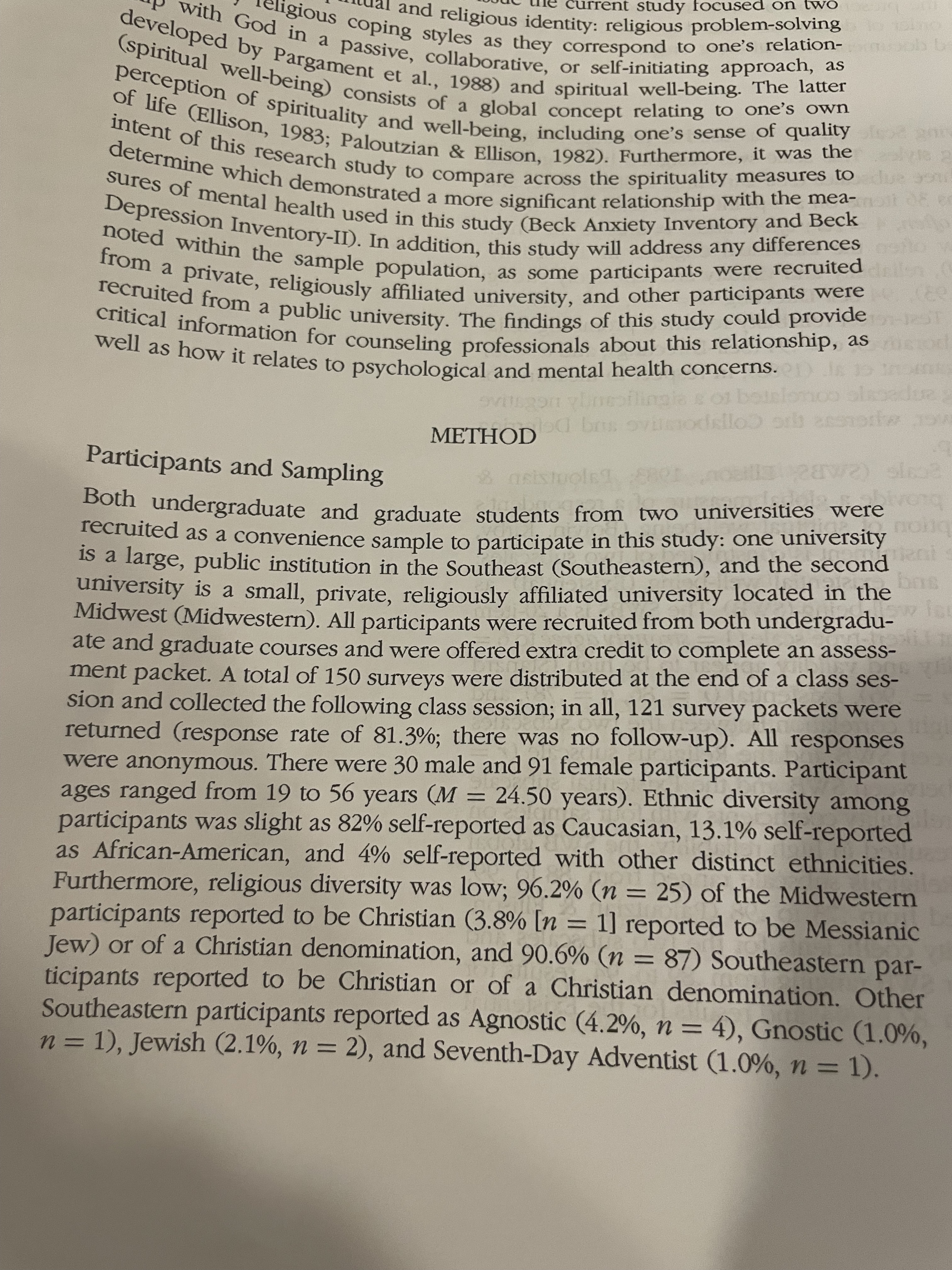  urrent study focused on two dal and religious identity: religious problem-solving