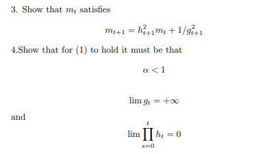 pe is the endogenous variable (say an asset price), pry its expected