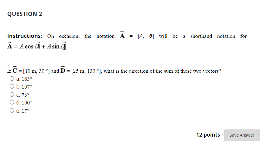  QUESTION 2 Instructions: On occasion, the notation A = [A, 0]