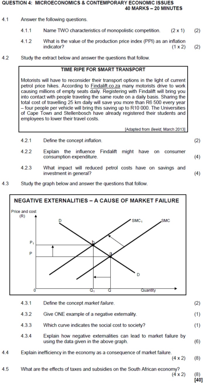 1) (2) 4.1.2 Why is there a high degree of interdependence between