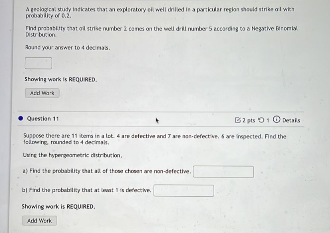 Please solve it perfectly A geological study indicates that an exploratory oil