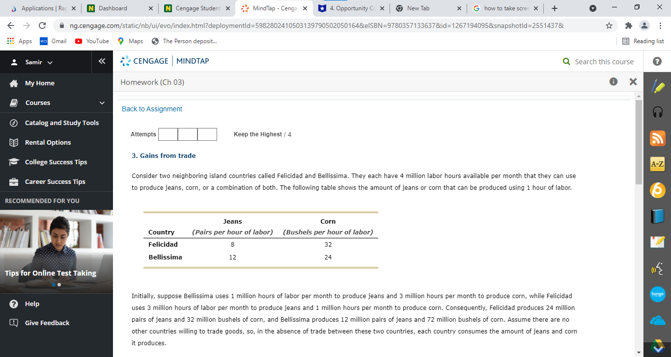  Applications | Rap X N Dashboard X N Cengage Student X