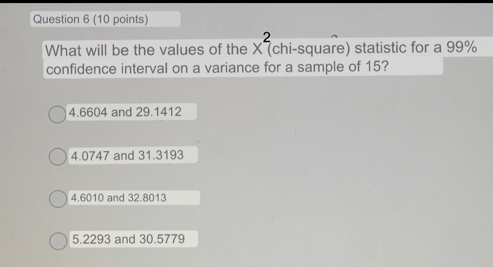 Question 6 (10 points) 2 What will be the values of