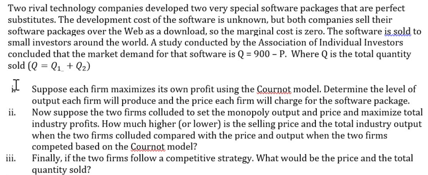Two rival technology companies developed two very special software packages that