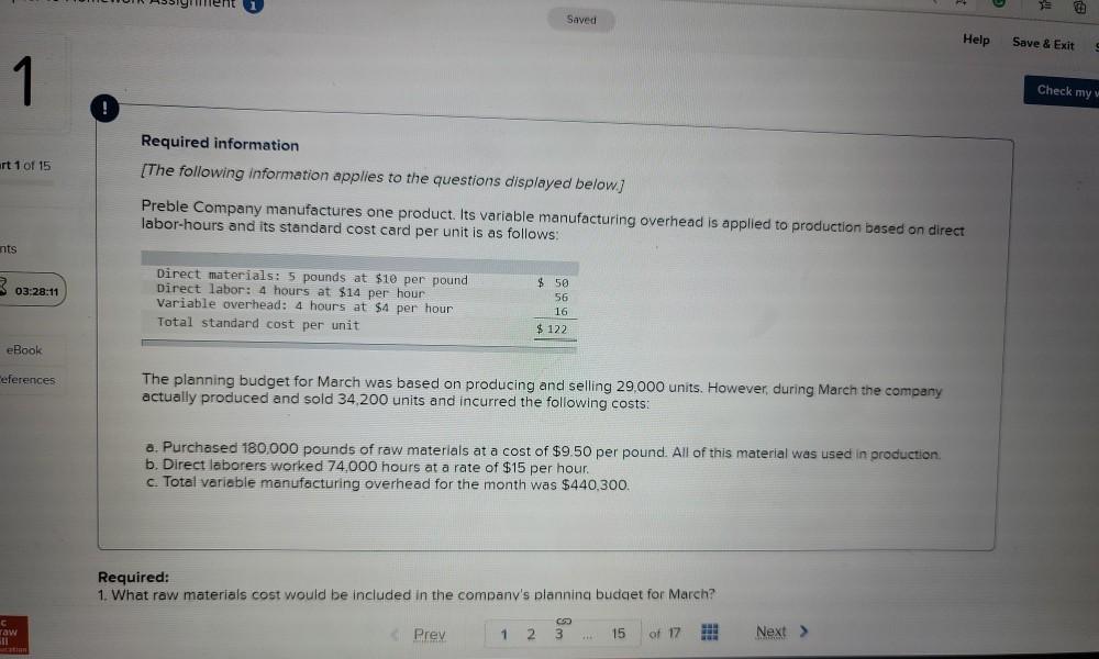 please help me. thank you. Saved Help Save & Exit 1