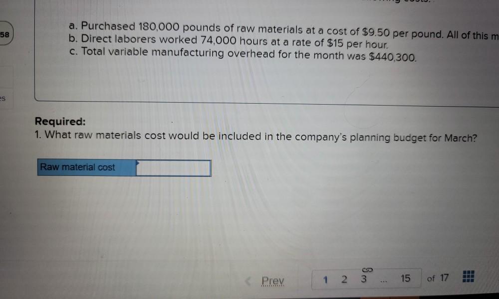 Check my art 1 of 15 Required information [The following information applies