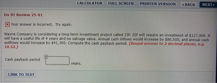  CALCULATOR FULL SCREEN PRINTER VERSION BACK NEXT Do It! Review 25-01