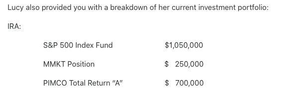 retirement plan. She has $2,000,000 in an inherited spousal IRA; and receives