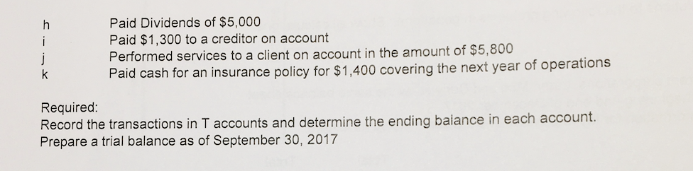 the month of September 2017, the first month of operations. OOO O