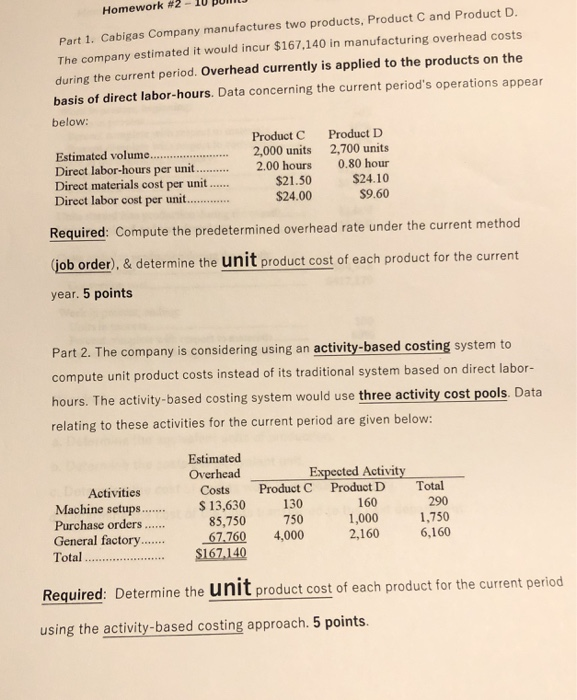  I just need part two done not part one Homework #2