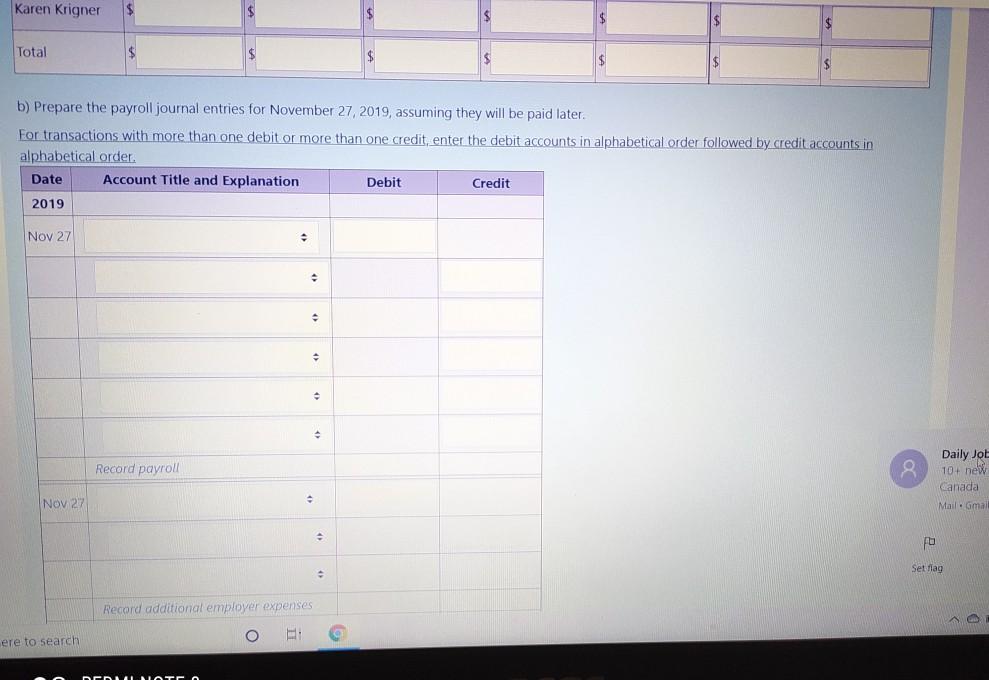 Martindale Company's district office provided the following information for the weekly pay