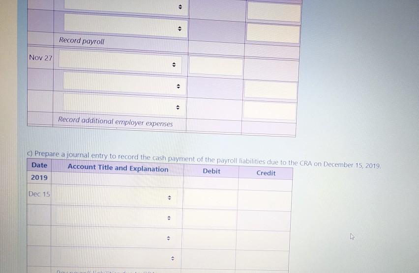 period ended November 27, 2019. All employees are paid 1.5 times their