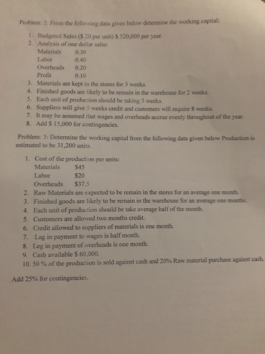 360 days in a year. Sales: Material cost 9,000 units @ $100
