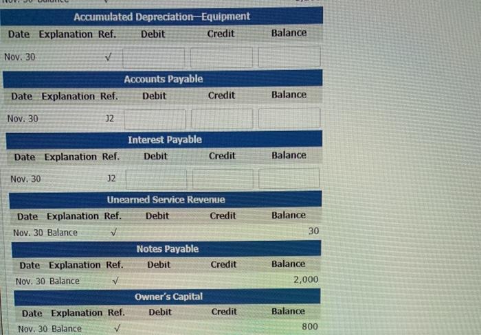 In November 2019, the following activities take place. Nov. 8 Natalie cashes