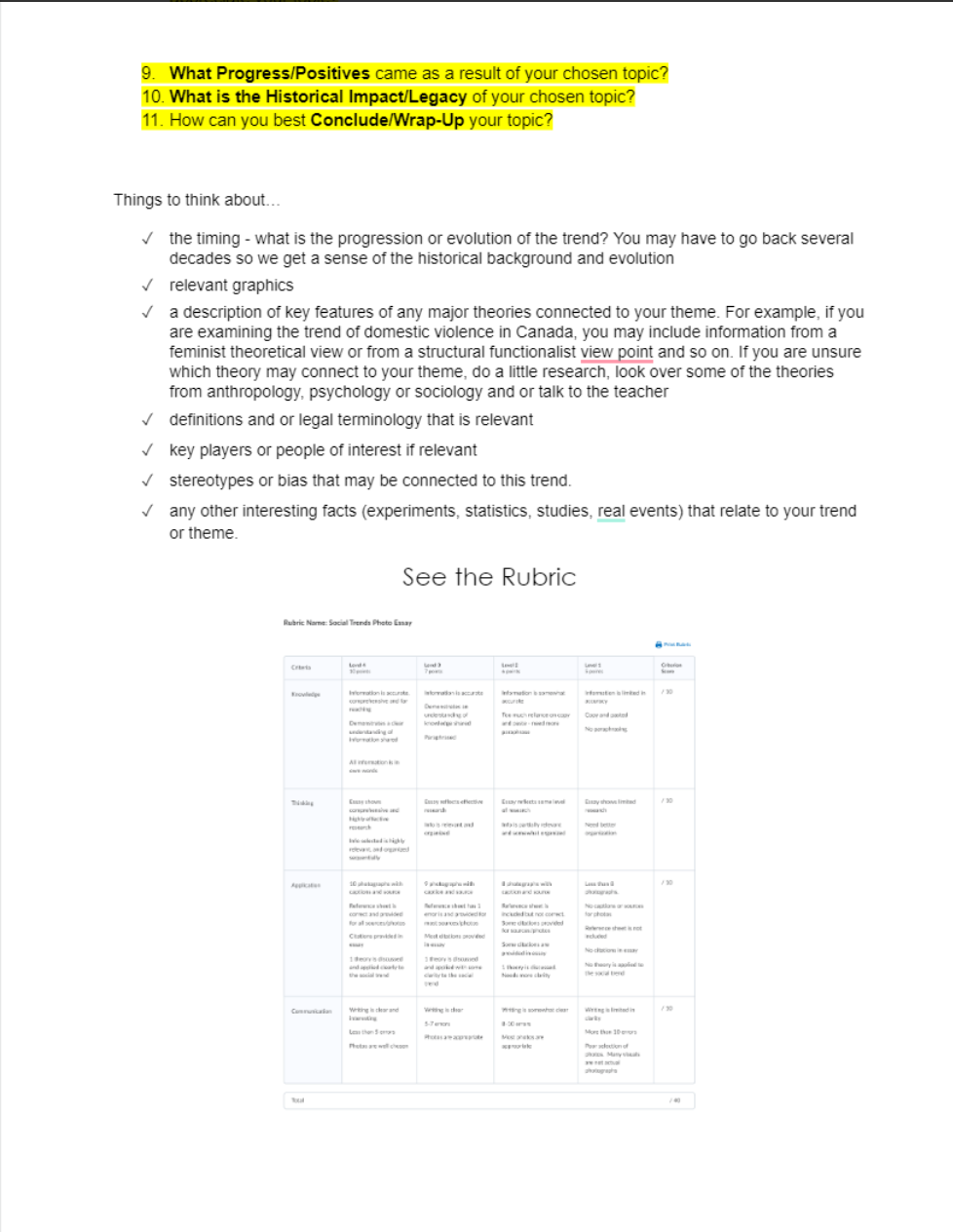 from (1 - 11) and WRITE A LOT and provide an image